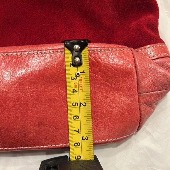 Vintage Jeans red tote made in Italy - Picture 3 of 4